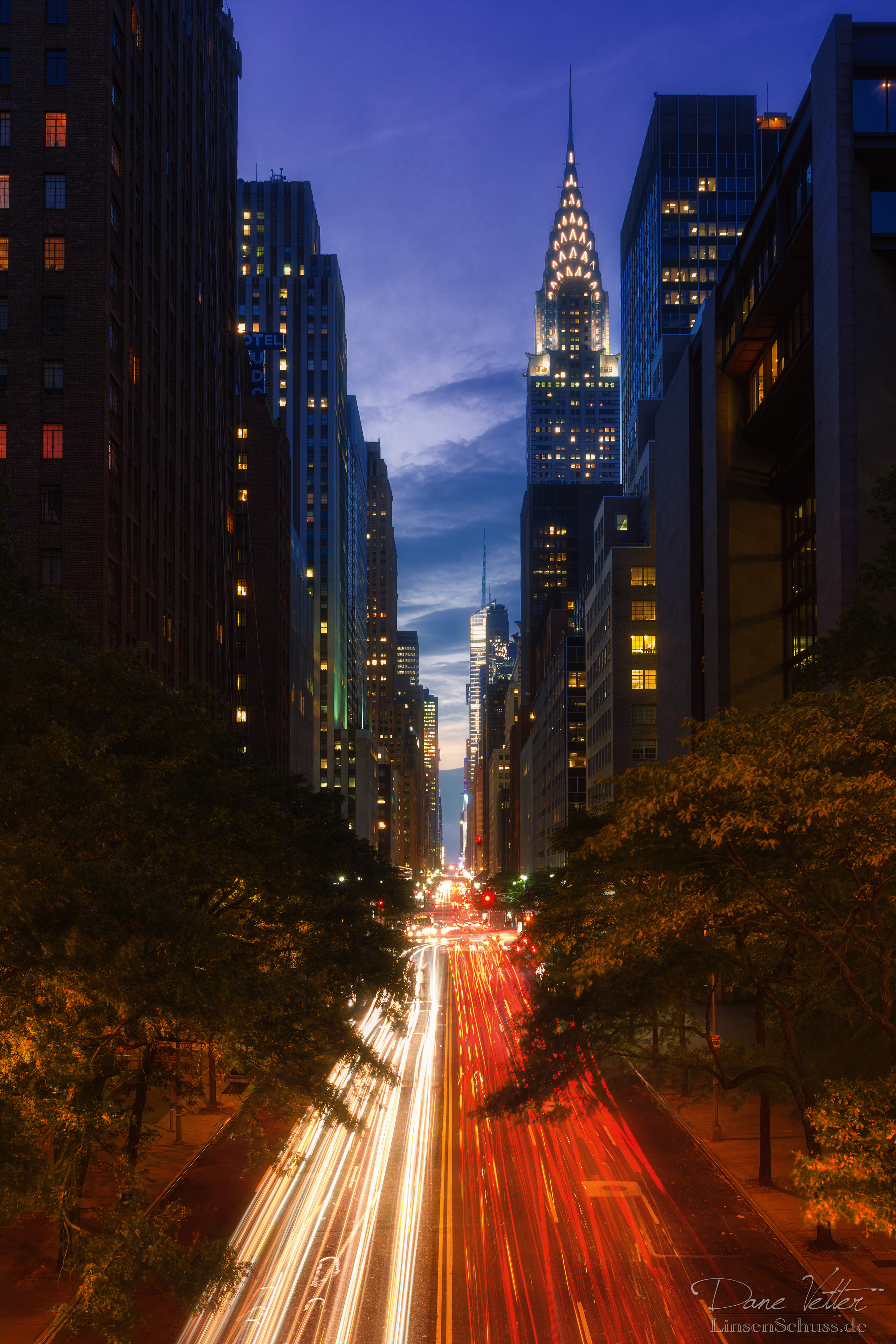 The glowing lines of New York